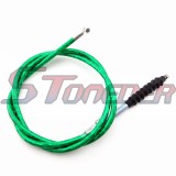 STONEDER Alloy Folding Brake Clutch Lever + 84.5mm 1070mm Green Clutch Cable For Chinese Pit Dirt Bike Kayo Taotao Lifan YX 50cc 70cc 90cc 110cc 125cc 140cc 150cc 160cc