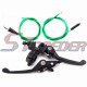 STONEDER Alloy Folding Brake Clutch Lever + Blue 84.5mm 1070mm Clutch Cable + 108mm 990mm Throttle Cable For 50cc 70cc 90cc 110cc 125cc 140cc 150cc 160cc Chinese Pit Dirt Bike BSE Apollo Roketa