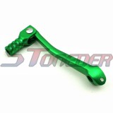 STONEDER Green 11mm Aluminum Folding Gear Shifter Lever + Throttle Handle Grips For Chinese 50cc 70cc 90cc 110cc 125cc 140cc 150cc 160cc Pit Dirt Trail Bike Lifan YX IMR