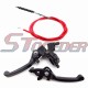 STONEDER Alloy Folding Brake Clutch Lever + Red 84.5mm 1070mm Clutch Cable For 50cc 70cc 90cc 110cc 125cc 140cc 150cc 160cc Chinese Pit Dirt Bike SSR TTR Thumpstar