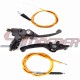 STONEDER Alloy Folding Brake Clutch Lever + Gold 84.5mm 1070mm Clutch Cable + 108mm 990mm Throttle Cable For Chinese Pit Dirt Bike SDG Braaap Taotao 50cc 70cc 90cc 110cc 125cc 140cc 150cc 160cc