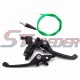 STONEDER Alloy Folding Brake Clutch Lever + Green 108mm 990mm Gas Throttle Cable For Chinese 50cc 70cc 90cc 110cc 125cc 140cc 150cc 160cc Pit Dirt Bike Motorcycle Kayo GPX Thumpstar Taotao