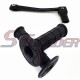 STONEDER Black Aluminum 11mm Folding Gear Shifter Lever + Durable Soft Rubber Hanlde Grips For Chinese Pit Dirt Motor Trail Bike 50cc 70cc 90cc 90cc 110cc 125cc 140cc 150cc 160cc Thumpstar YCF SSR
