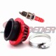 STONEDER Red Aluminum 44mm Air Filter + L7T Spark Plug For 47cc 49cc Pocket Bike Mini Moto Dirt Kids ATV Quad 4 Wheeler
