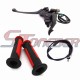 STONEDER Aluminum Double Thumb Throttle Brake Lever + Durable Handle Grips + Throttle Cable For 50cc 70cc 90cc 110cc 125cc 150cc 200cc 250cc Chinese ATV Quad 4 Wheeler