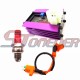 STONEDER 6 Pin Racing Adjuster AC CDI Box + Ignition Coil  + 3 Electrode A7TC Spark Plug For 50cc 125cc 150cc ATV Quad GY6 Scooter Moped
