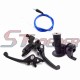 STONEDER Aluminum Folding Brake Clutch Lever + Twist Throttle Handle Grips + Blue 108mm 990mm Throttle Cable For Chinese 50cc 70cc 90cc 110cc 125cc 140cc 150cc 160cc Pit Dirt Bike Lifan YX SDG