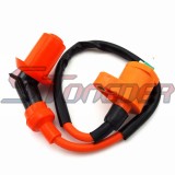 STONEDER 6 Pin Racing Adjuster AC CDI Box + Ignition Coil For 50cc 125cc 150cc ATV Quad GY6 Scooter Moped