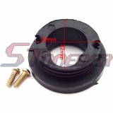 STONEDER Aluminum Racing 44mm Red Air Filter + Air Filter Stack Adapter For 2 Stroke 47cc 49cc Engine Mini Moto Kids ATV Dirt Pocket Bike Go Kart