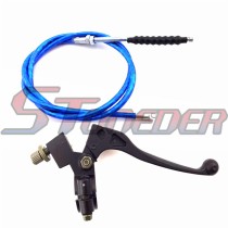 STONEDER Aluminum Clutch Lever + Blue 84.5mm 1070mm Clutch Cable For Chinese 50cc 70cc 90cc 110cc 125cc 140cc 150cc 160cc Pit Dirt Motor Trail Bike Motorcycle GPX SSR Braaap