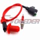 STONEDER Red Racing Ignition Coil + 3 Electrode A7TC Spark Plug For Eton Viper 50 70 90 RXL50 50cc RXL70 70cc RXL90 ATV Quad 4 Wheeler