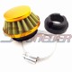 STONEDER Aluminum Racing 44mm Gold Air Filter + Air Filter Stack Adapter For 47cc 49cc 2 Stroke Mini Moto Kids ATV Dirt Pocket Bike Go Kart