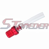 STONEDER CNC Red Alloy Folding Brake Clutch Lever + Throttle Handle Grips + Fuel Tank Cap Vent Valve For Chinese Pit Pro Dirt Bike MX Motocross