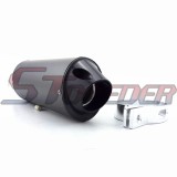 STONEDER Alloy 38mm Exhaust Muffler + Black Throttle Handle Grips For Chinese 125cc 140cc 150cc 160cc Pit Dirt Bike Motocross XR50 CRF50 SSR TTR