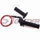 STONEDER Black Twist Throttle Handle Grips + Red 108mm 990mm Throttle Cable For Chinese Pit Pro Dirt Bike Motorcycle XR50 CRF50 CRF70 KLX110 SSR TTR Thumpstar YCF