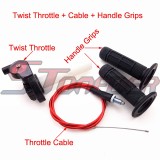 STONEDER Twist Throttle + 108mm 990mm Throttle Cable + Handle Grips For SSR YCF CRF50 XR50 XRF70 SSR Thumpstar TTR Lifan YX Chinese Pit Pro Dirt Trail Bike