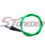 STONEDER Black Twist Throttle Handle Grips + 108mm 990mm Green Throttle Cable For XR50 CRF50 CRF70 KLX110 SSR TTR Thumpstar SDG Chinese Pit Pro Dirt Bike Motorcycle
