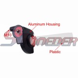 STONEDER Twist Throttle + Handle Grips + Fuel Tank Cap Cover + Red 11mm Folding Gear Shifter Lever For CRF 50 70 SSR Thumpstar SSR Chinese Pit Dirt Bike