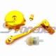 STONEDER Gold Folding 11mm Gear Shifter Lever + Gas Fuel Tank Cap Cover + Fuel Filter For 50cc 70cc 90cc 110cc 125cc 140cc 150cc 160cc Chinese Pit Dirt Bike SSR CRF50 TTR Thumpstar