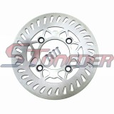 STONEDER 200mm Rear Brake Disc Disk Rotor + Bolts Screws + Red Throttle Handle Grips For Chinese CRF50 YCF IMR Pit Dirt Trail Bike Motorcycle