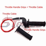 STONEDER Black Twist Throttle Handle Grips + Red 108mm 990mm Throttle Cable For Chinese Pit Pro Dirt Bike Motorcycle XR50 CRF50 CRF70 KLX110 SSR TTR Thumpstar YCF