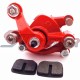 STONEDER Red Rear Disc Brake Caliper + Brake Pad Shoes For 2 Stroke 43cc 47cc 49cc Minimoto Mini Gas Electric Go Kart ATV Quad 4 Wheeler Goped Scooter