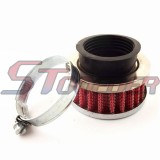 STONEDER Scooter Goped 42mm Air Filter + Air Filter Adapter Stack For 2 Stroke Big Foot Blad Z Gas Scooter Xcooter Cobra Motovox 33cc 43cc 49cc