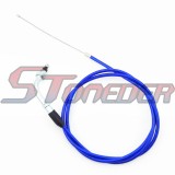 STONEDER Blue Racing 19mm Carburetor + 58mm Air Filter + Gas Throttle Cable For 2 Stroke Engine Motorized Bicycle Push Bike 49cc 50cc 60cc 66cc 80cc