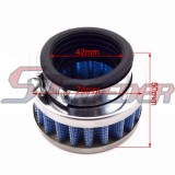 STONEDER 42mm Air Filter + Air Filter Adapter Stack For 33cc 43cc 49cc 2 Stroke Engine Big Foot Goped Blad Z Gas Scooter Xcooter Cobra Motovox