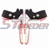 STONEDER Handle Grips + Kill Stop Switch + Twist Throttle + Blue 115mm 825mm Throttle Cable + Brake Lever For 47cc 49cc 2 Stroke Chinese Minimoto Pocket Mini Bike