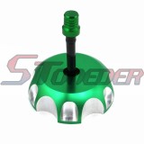 STONEDER Green CNC Aluminum Gas Fuel Tank Cap Cover For Honda CRF 250 R X TRX 450 R 400 EX Yamaha YZ 125 250 YZ250F YZ450F YZ85 WR250 WR450F Pit Dirt Bike Motorcycle