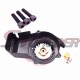 STONEDER Black Aluminum Easy Recoil Pull Starter + L7T Spark Plug + Fuel Filter + Screw Bolts For 47cc 49cc Mini Moto Dirt Pocket Bike ATV Quad 4 Wheeler Minimoto