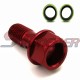 STONEDER Red M10x1.25 Banjo Bolt For Pit Dirt Bike ATV Quad Go Kart Moped Scooter Motorcycle Brake Oil Cooler