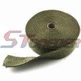 STONEDER Titanium 2'' x 50 FT Lava Rock Exhaust Wrap Header Pipe Heat Insulation Thermal Tape Roll