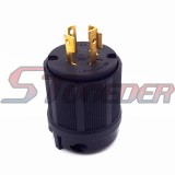STONEDER 20A L14-20P 4 Prong Gas Gasoline Generator Locking Plug 125/250V UL Approval