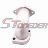STONEDER 27mm Angled 30° YX-02 Intake Inlet Manifold Pipe For YX 125cc 140cc Engine Pit Dirt Motor Bike Motocross Motorcycle