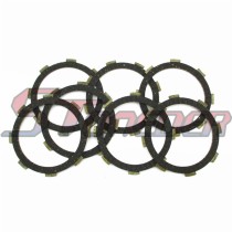 STONEDER 7pcs/Pack Engine Clutch Friction Plate For CG CB 200cc 250cc ATV Quad Dirt Motor Bike Motorcycle