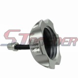 STONEDER Silver Gas Fuel Tank Cap For Chinese CRF50 Pit Dirt Bike Motorycle Thumpstar Lucky MX Orion Demon X Pitster Pro DHZ 50cc 70cc 90cc 110cc 125cc 140cc 150cc 160cc