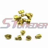STONEDER #105 110 115 120 125 125 130 135 140 145 Large Round Carb Main Jets For Mikuni Carburetor VM22 VM24 VM26 VM30 Carb 125cc 140cc 150cc 160cc 200cc 250cc Engine Motorcycle Pit Dirt Trail Bike