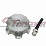 STONEDER Silver Gas Fuel Tank Cap For Chinese CRF50 Pit Dirt Bike Motorycle Thumpstar Lucky MX Orion Demon X Pitster Pro DHZ 50cc 70cc 90cc 110cc 125cc 140cc 150cc 160cc