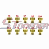 STONEDER #88 90 95 98 100 105 110 115 120 125 Large Round Carb Main Jets For Mikuni Carburetor VM22 VM24 VM26 VM30 Carb 125cc 140cc 150cc 160cc 200cc 250cc Engine Pit Dirt Bike Motorcycle