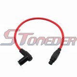STONEDER 8.8mm Twin Core Racing Power Cable Ignition Coil For Motorcycle ATV Quad Dirt Pit Trail Motor Bike Motocross Go Kart Cart