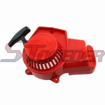 STONEDER Red Plastic Recoil Pull Starter For 2 Stroke 47cc 49cc Mini Moto Dirt Pocket Bike ATV Quad 4 Wheeler