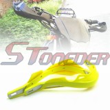 STONEDER Yellow 7/8'' 22mm Handlebar Brush Bar Hand Guard Handguard Protector For Motorcycle Pit Dirt Bike Enduro ATV Quad Motocross