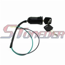 STONEDER 2 Wire Ignition Key Switch For 2 Stroke 47cc 49cc Mini Dirt Pocket Bike ATV Quad Go Kart Moto