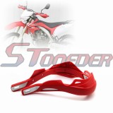STONEDER Red 7/8'' 22mm Handlebar Brush Bar Hand Guard Handguard Protector For Motorcycle Pit Dirt Bike Enduro ATV Quad Motocross