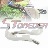 STONEDER White 7/8'' 22mm Handlebar Brush Bar Hand Guard Handguard Protector For Motorcycle Pit Dirt Bike Enduro ATV Quad Motocross
