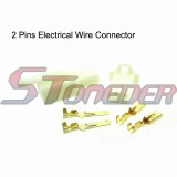 STONEDER 2 Pins Electrical Wire Connector Terminal Harness Plug Socket For Pit Dirt Pocket Mini Bike Go Kart ATV Quad Scooter Moped Motorcycle Motocross