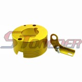 STONEDER Gold Air Filter Adapter For 11Hp 13Hp Honda GX340 GX390 Clone Engine Go Kart Golf Cart Mud Boat Lawnmower Minibike