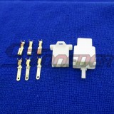 STONEDER 3 Pins Electrical Wire Connector Terminal Harness Plug Socket For Pit Dirt Pocket Mini Bike Go Kart ATV Quad Scooter Moped Motorcycle Motocross